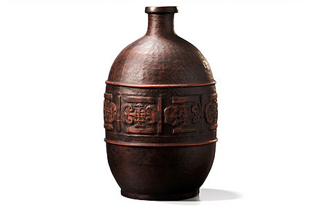 古典的陶制酒瓶图片