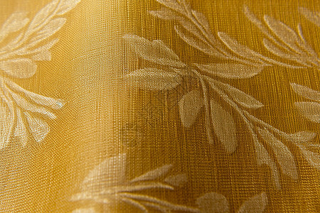 金色的花纹布料背景图片