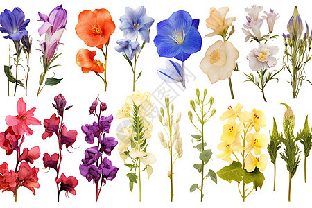 五彩斑斓的花朵图片