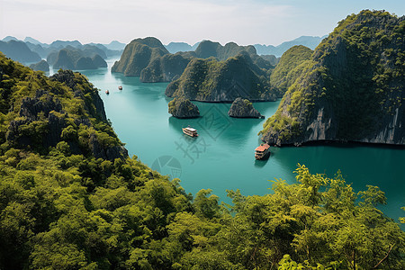 山海相依湖泊图片