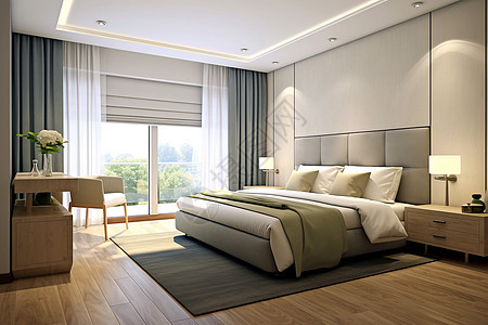现代住宅卧室图片