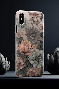 花卉设计的手机壳图片
