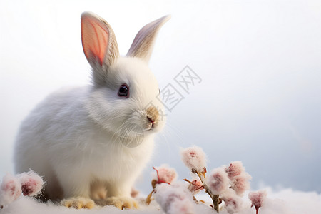可爱的小白兔图片