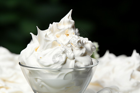 白色奶油食品图片