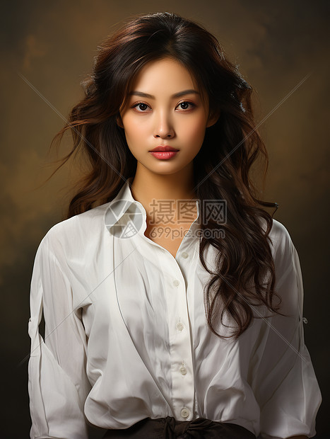 秀丽的亚洲女孩图片