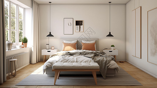 简约的现代卧室图片