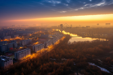 绚丽的城市建筑图片