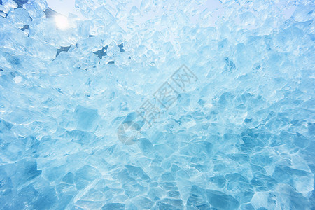 冬天里的冰块图片