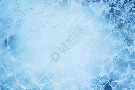 冰雪中的冰川花纹图片