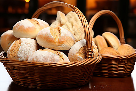 传统美味面包背景图片