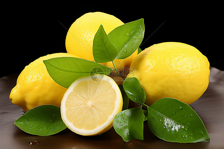 新鲜柠檬图片