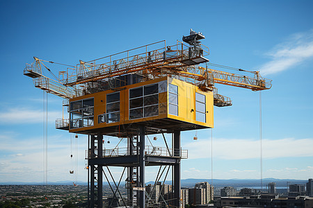 城市工业吊塔图片