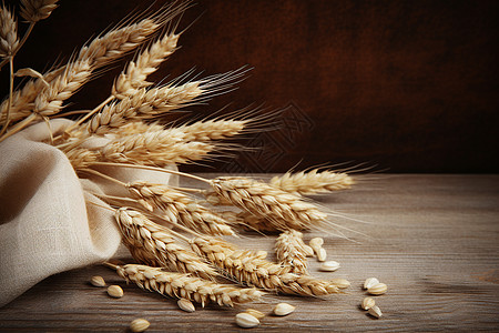 粮食丰收的麦穗图片