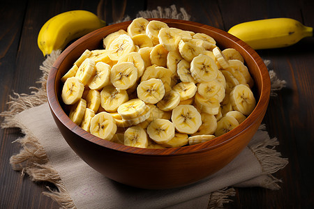 零食小吃的香蕉片图片