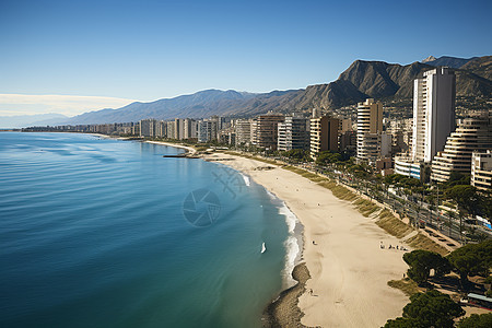 海边城市建筑风景图片