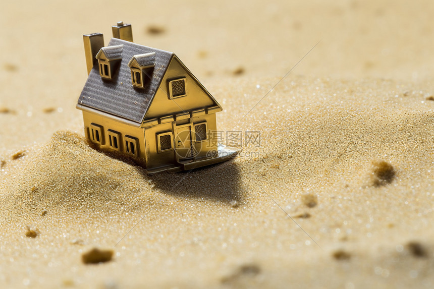 房子和沙子图片