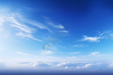 蓝天和白云的景象图片