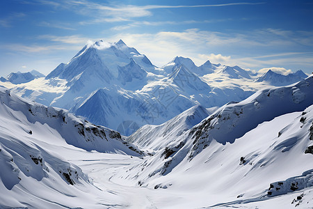 冰山下的雪山图片