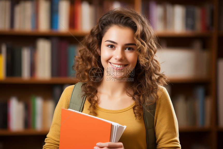 可爱的女学生图片