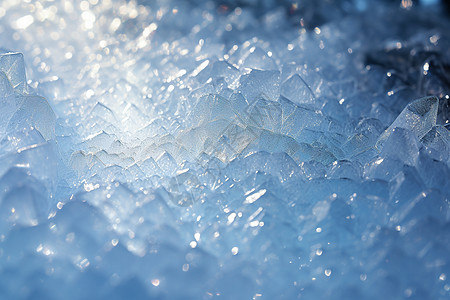 透明的冬季冰晶图片
