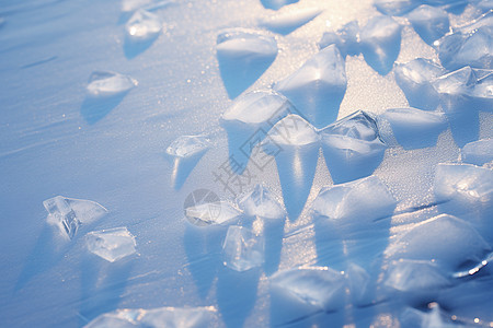 寒冷的自然冰晶图片