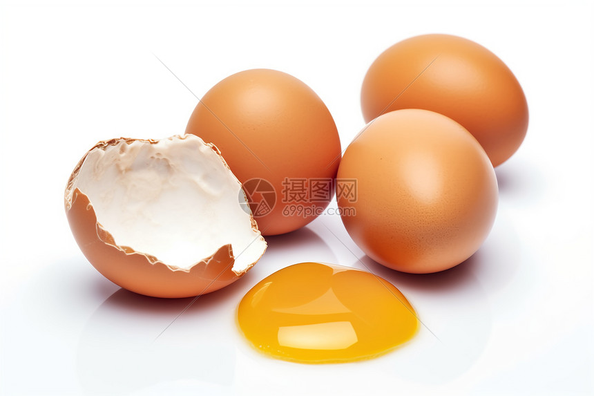 散开的鸡蛋图片