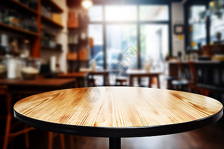 现代木制餐桌高清图片