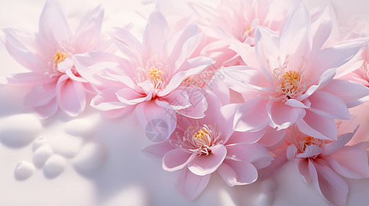 艺术美感的粉色花朵图片
