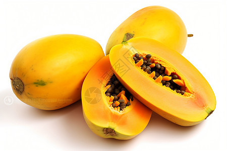 健康饮食的木瓜水果图片
