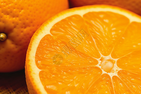 切片的鲜橙水果图片