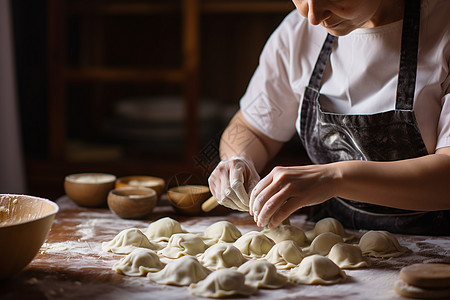 手工制作的意大利饺子图片
