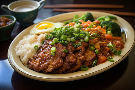 盘子里的食物图片