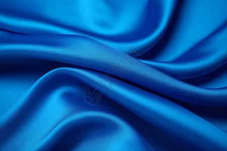 蓝色丝绸质感背景图片