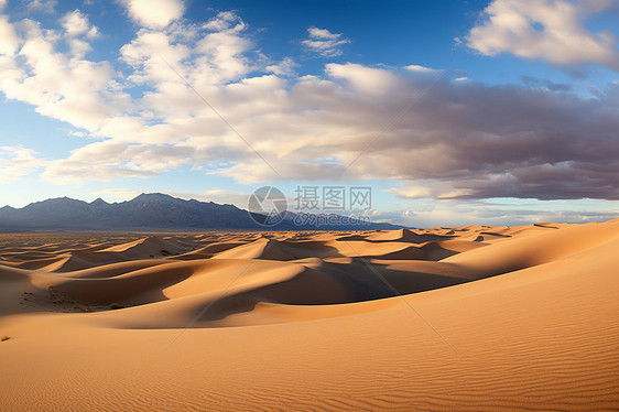一望无际的沙漠景观图片