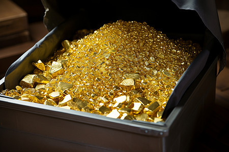 闪亮的黄金堆背景图片