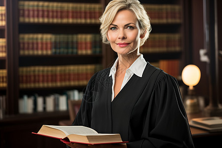 女性法官学习法律的女人背景