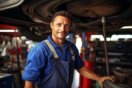 维修车辆的专业人员图片
