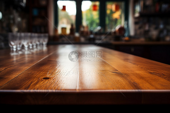 特写的木制桌面图片