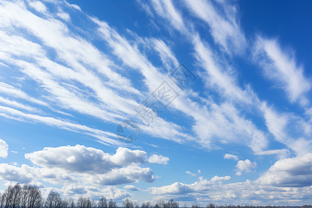 天空中的白云图片
