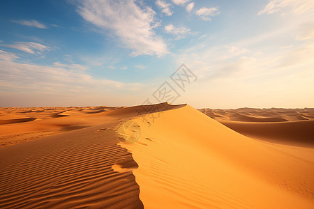 空旷的沙漠图片