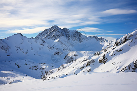 冬季美丽的雪山图片