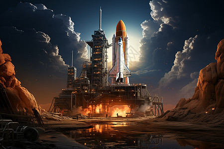 星际未来的火箭图片