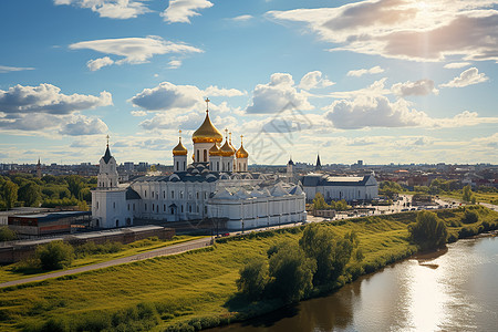 俄罗斯修道院的美景图片
