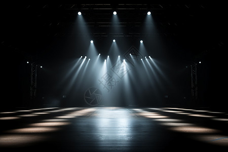 黑暗中的舞台照明图片