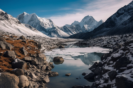 尼泊尔的湖泊图片