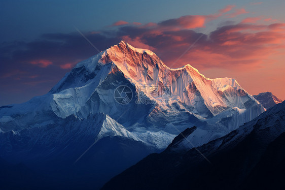 壮丽的雪山图片