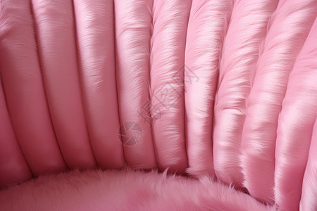 舒适绒毛的粉色座椅图片