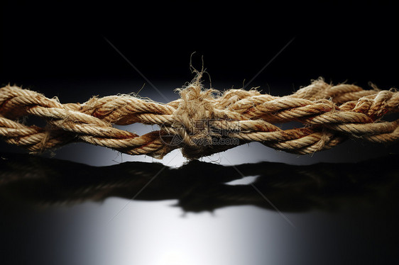 有绳结的绳子图片