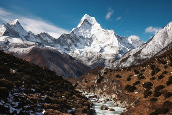 著名的喜马拉雅山脉景观图片