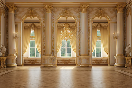 富丽堂皇的欧式建筑背景图片